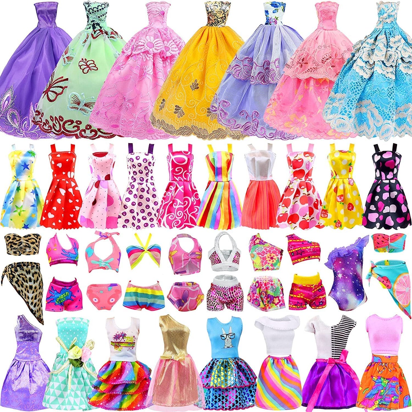 ZITA ELEMENT 11.5-Inch Doll Wardrobe Set – 101-Piece Clothes & Accessories for 11.5-Inch Dolls