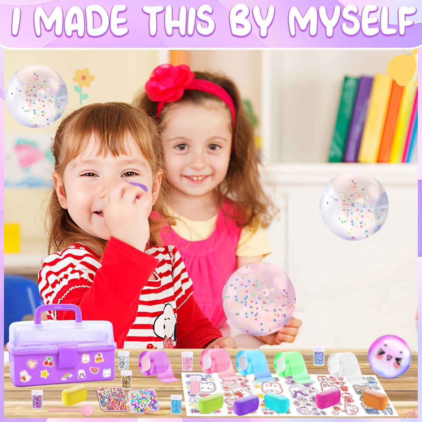 ZiZa Nano Tape Bubble Kit – DIY Bubble Art & Squishy Maker for Kids