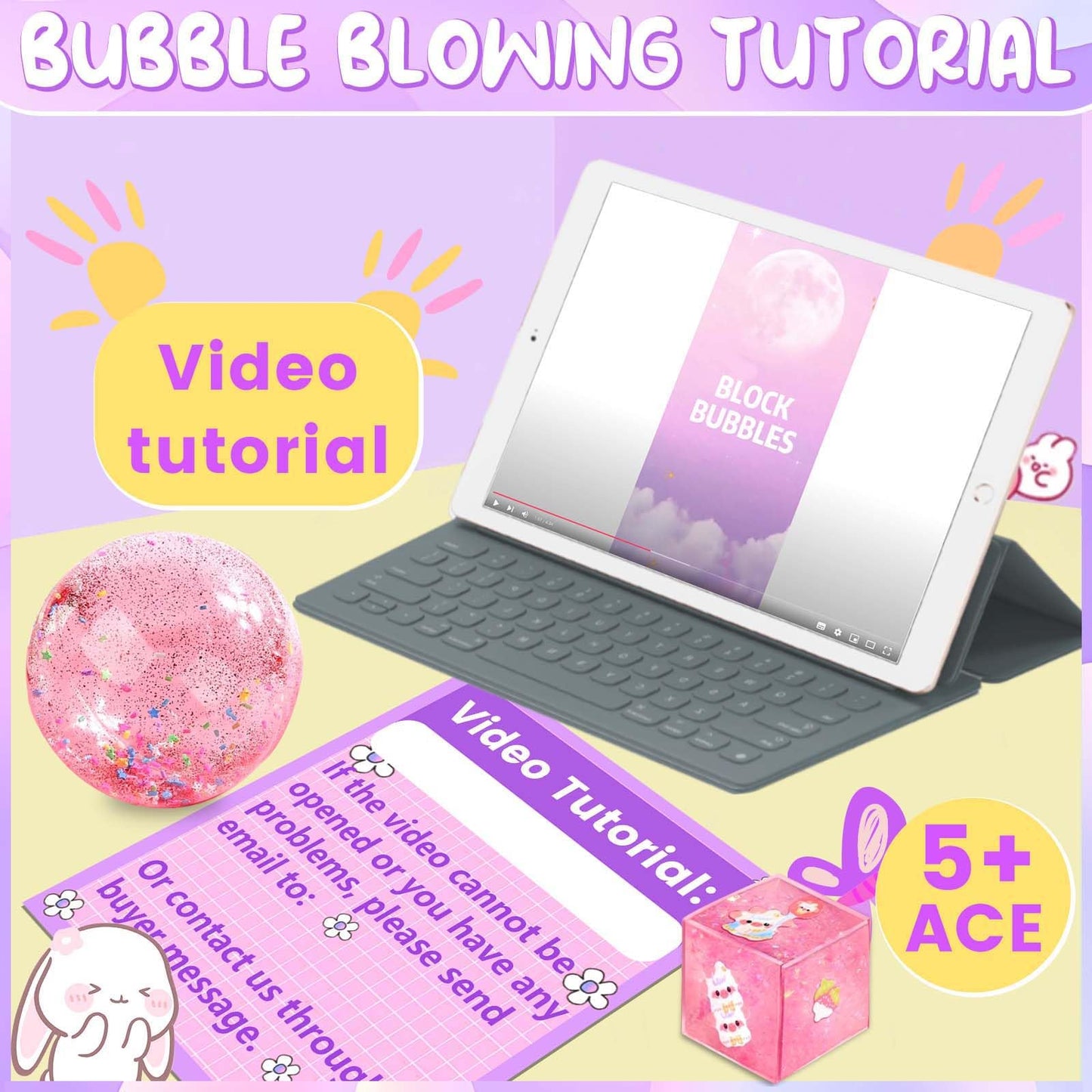 ZiZa Nano Tape Bubble Kit – DIY Bubble Art & Squishy Maker for Kids