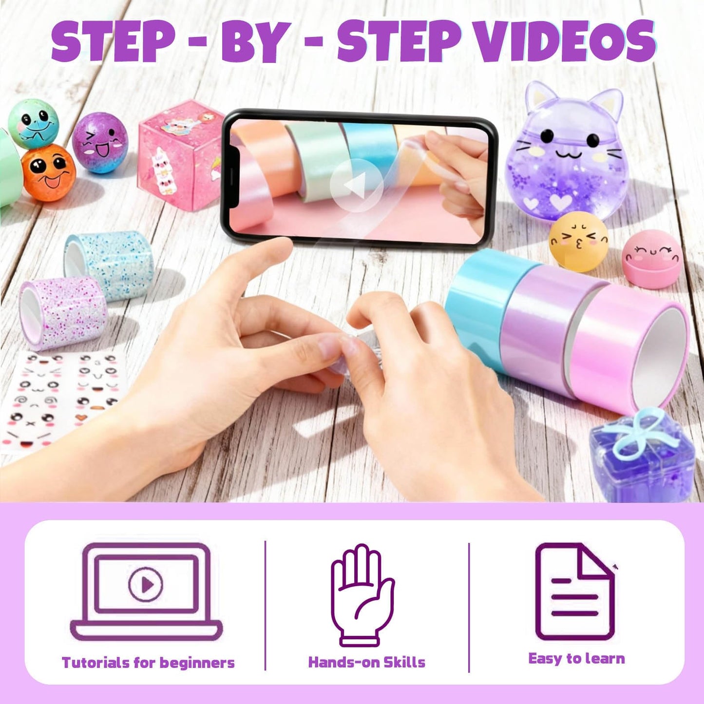 ZiZa Nano Tape Bubble Kit for Kids – Creative Squishy Maker & Craft Toy