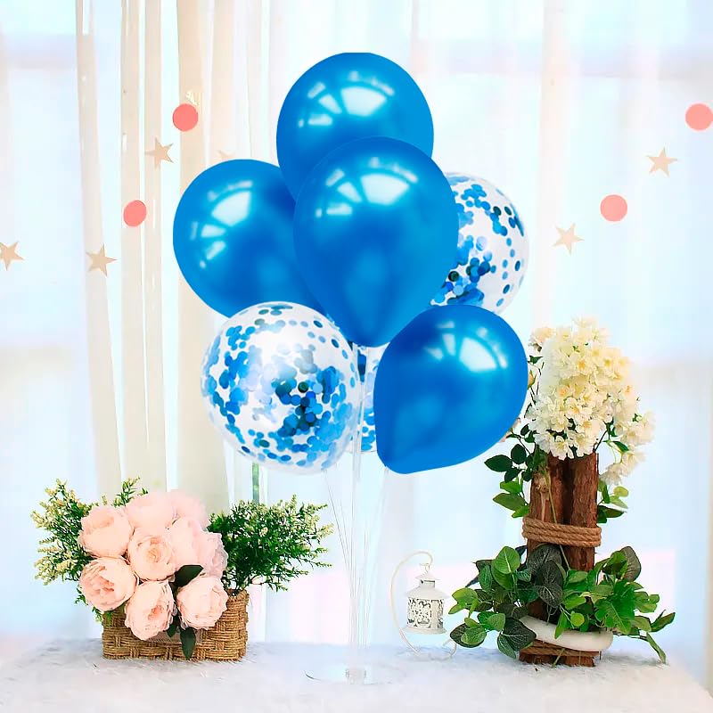 ZJDHPTY Blue Balloon Stand Centerpiece Kit – Birthday, Father's Day, Graduation (Blue Set4)