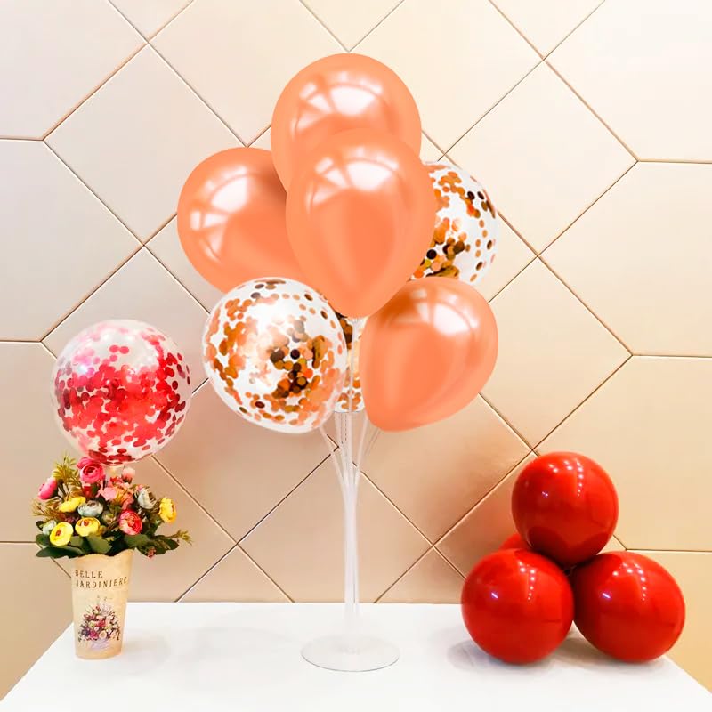 ZJDHPTY Rose Gold Balloon Stand Centerpiece Kit – 4-Set for Birthday & Wedding (Set4)