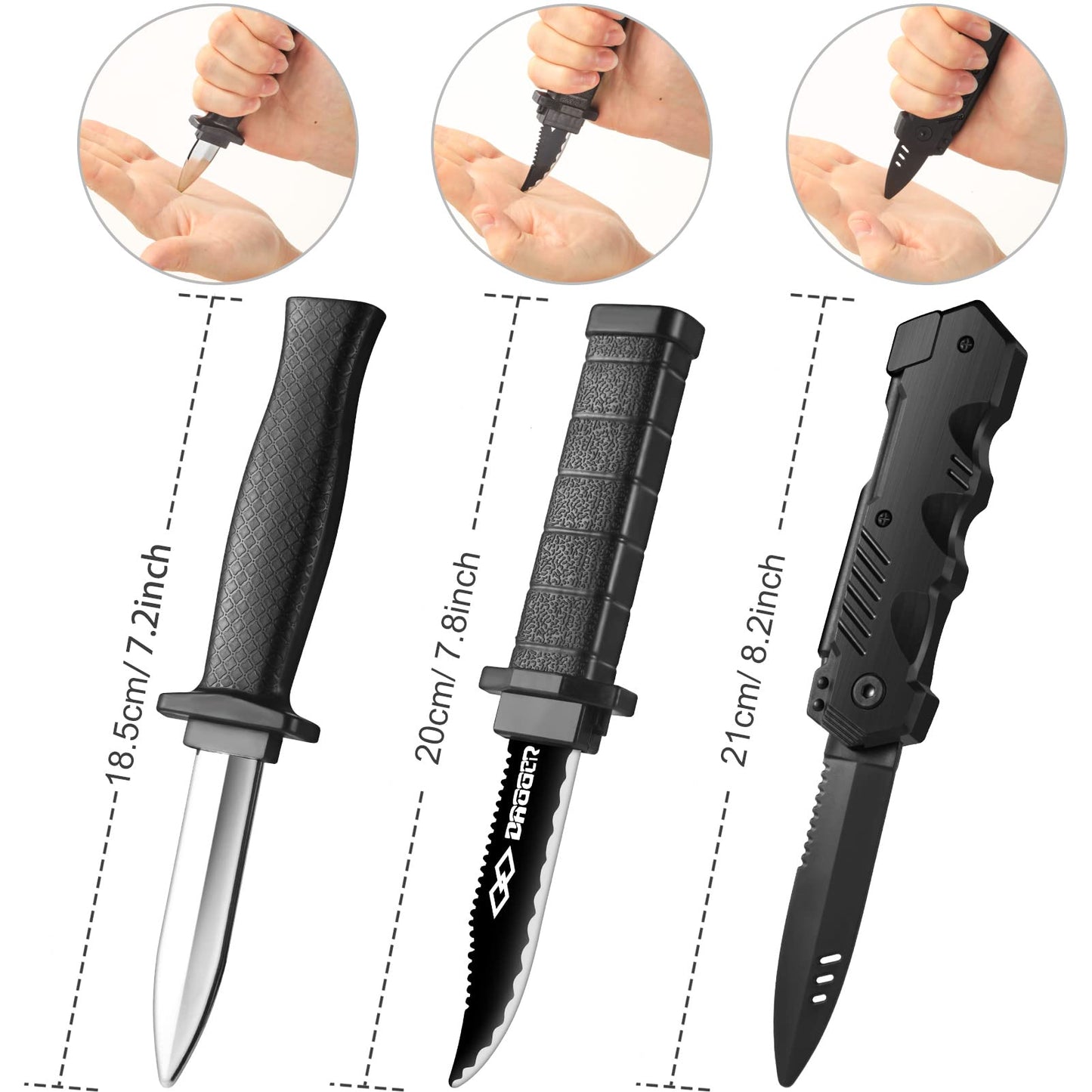 ZJoey 12 Pack Retractable Fake Knife Props – Safe Plastic Pranks for Halloween & Parties