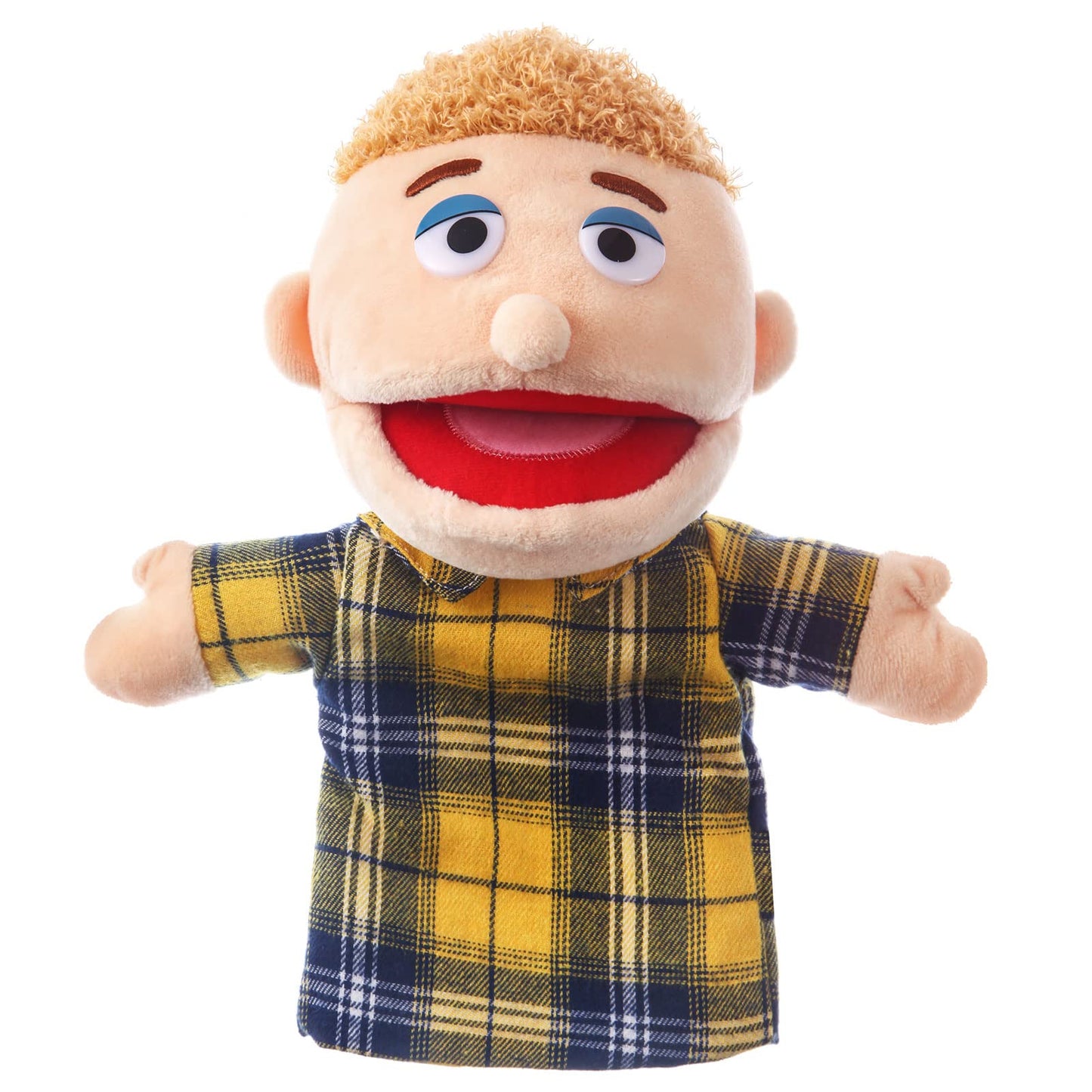 ZJoey 12-Inch Family Hand Puppets – Plush 6-Piece Set for Storytelling, Pretend Play & Classroom Fun