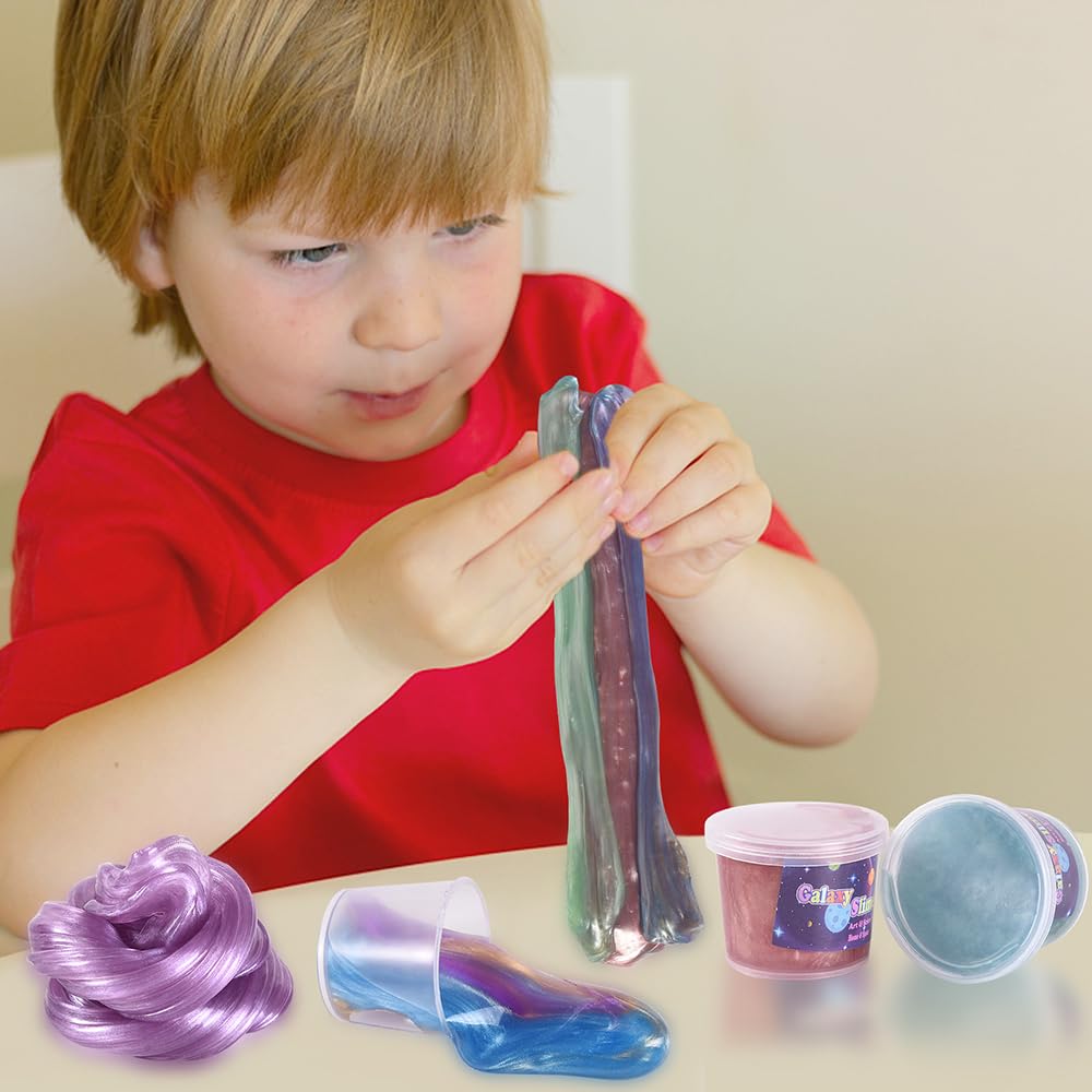 ZJOFP Kids Galaxy Slime Kit – 30-Pack Colorful Slime & Party Favors