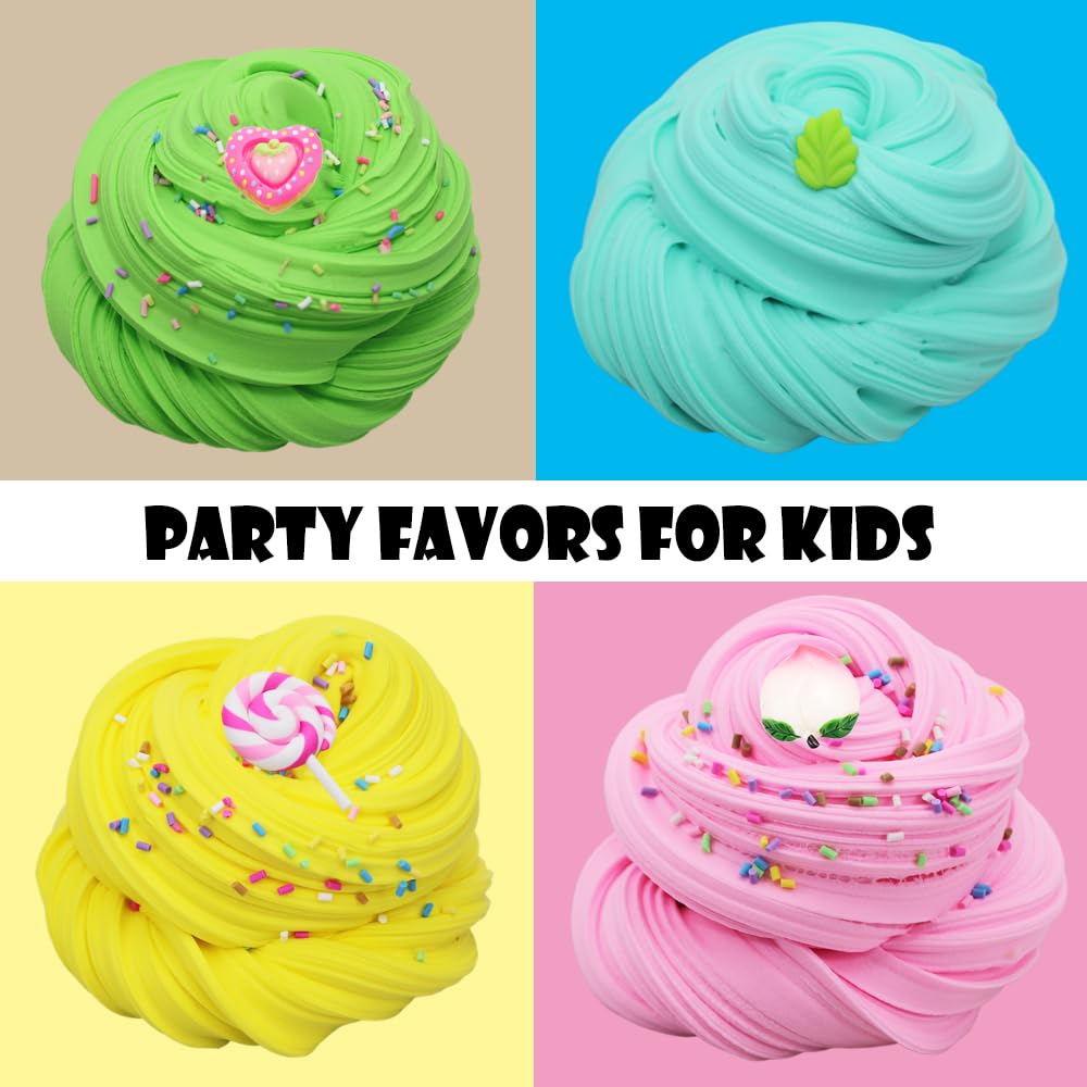 ZJOFP Butte Slime Kit 11 Pack – Colorful Texture Play & Party Favors