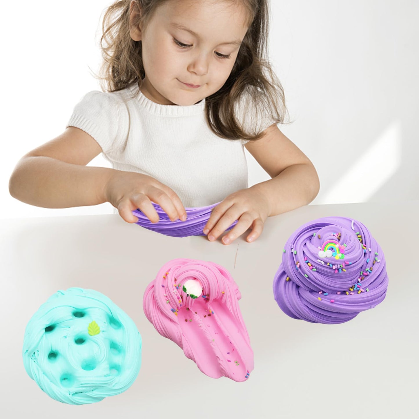 ZJOFP Butte Slime Kit 11 Pack – Colorful Texture Play & Party Favors