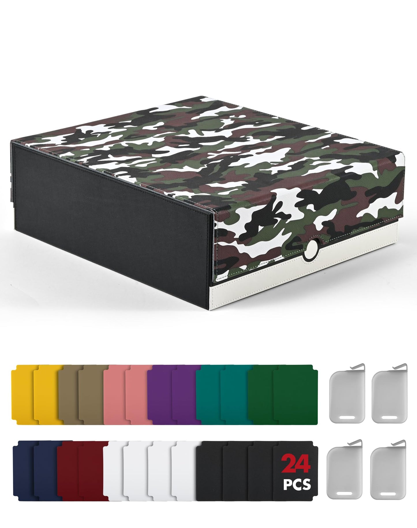 ZLCA Card Storage Box for MTG PTCG – 3200+ Capacity, Detachable Lid, 4 Stoppers