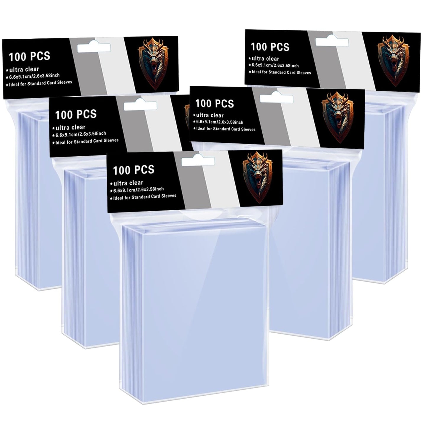 ZLinwly 500-Count Card Sleeves | Clear Penny Sleeves for MTG, TCG & Sports Cards