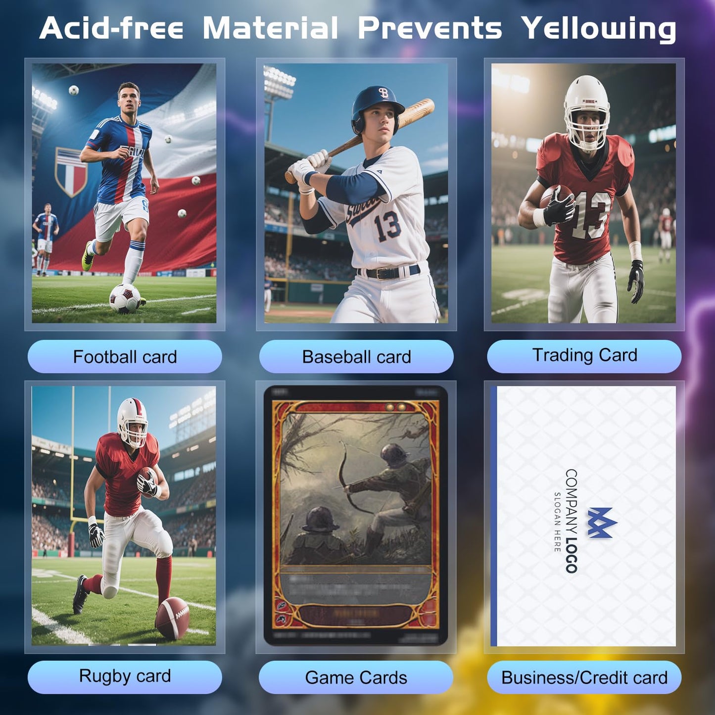 ZLinwly 500-Count Card Sleeves | Clear Penny Sleeves for MTG, TCG & Sports Cards