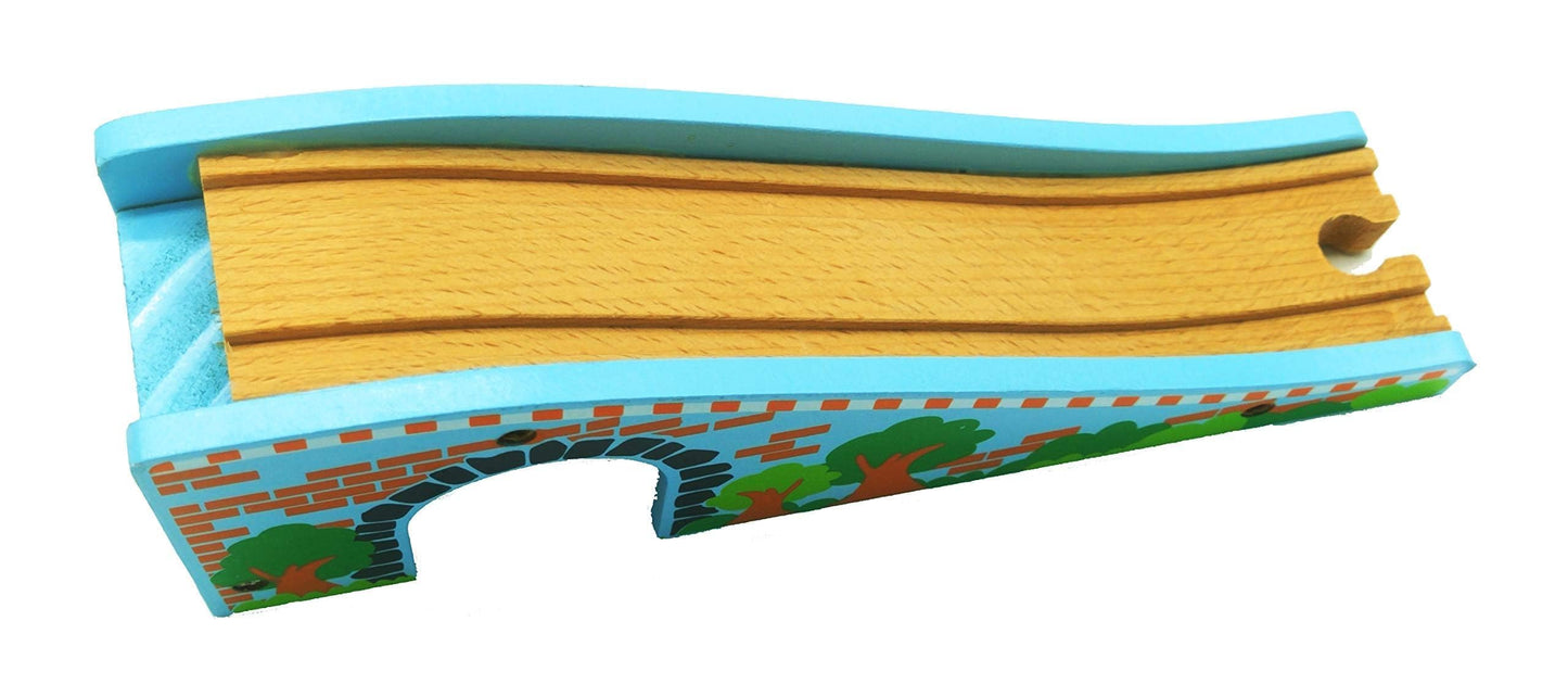 Z MAYABBO Wooden Train Tracks Lifting Bridge – Universal Fit for All Major Rail Sets