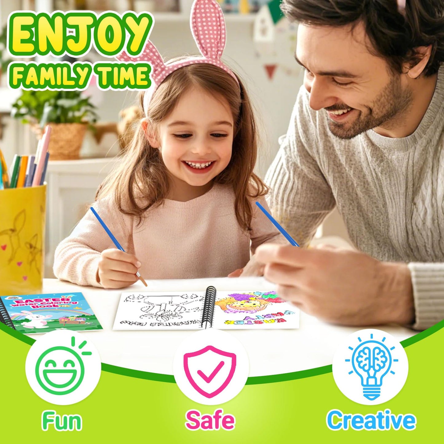 ZMLM Bulk Easter Coloring Books for Kids 4-8 – 24 Mini Watercolor Books