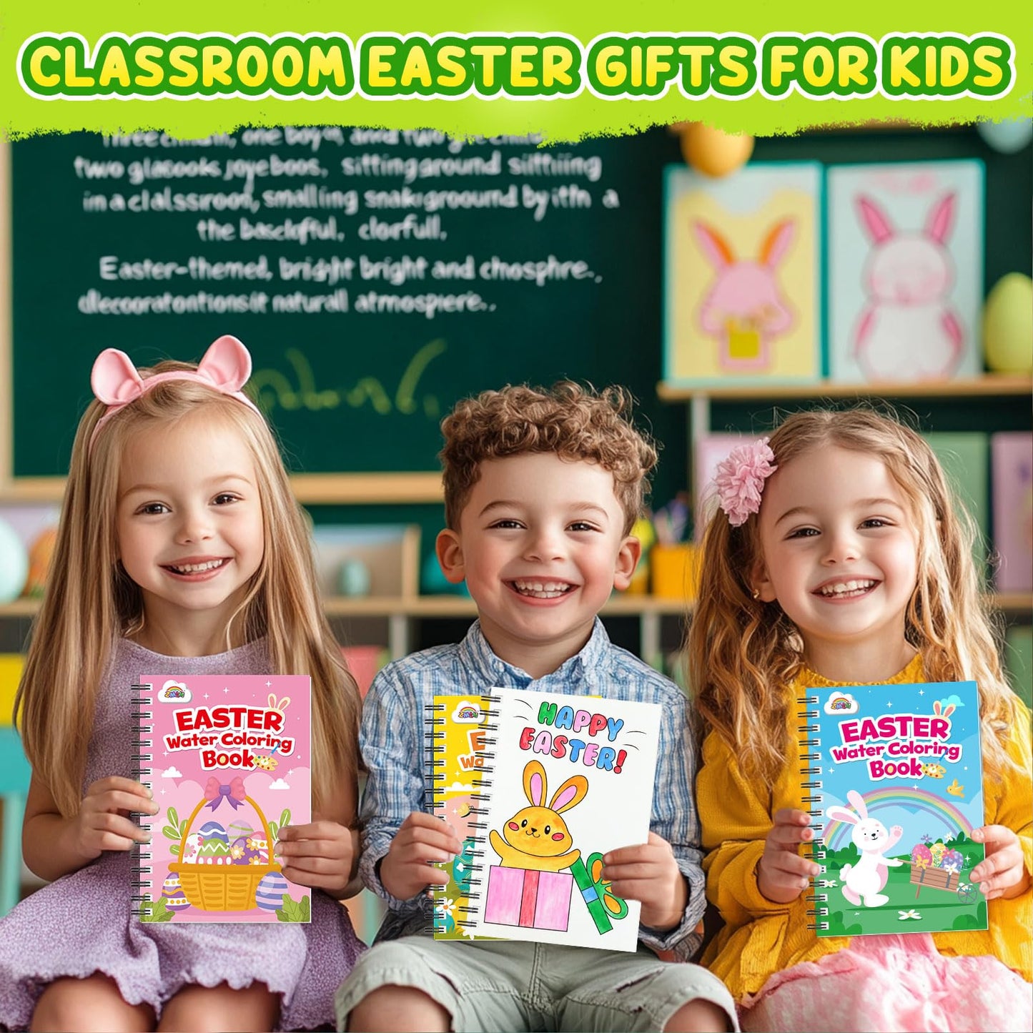 ZMLM Bulk Easter Coloring Books for Kids 4-8 – 24 Mini Watercolor Books