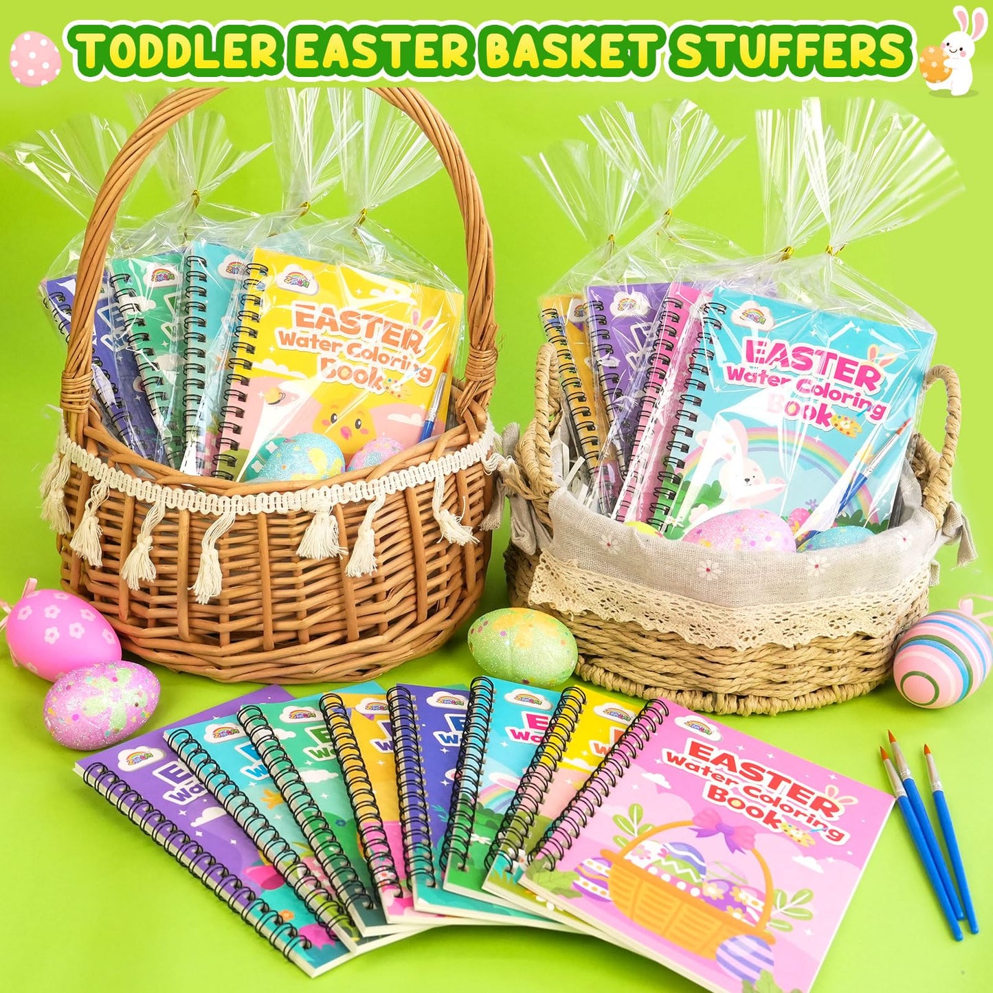 ZMLM Bulk Easter Coloring Books for Kids 4-8 – 24 Mini Watercolor Books