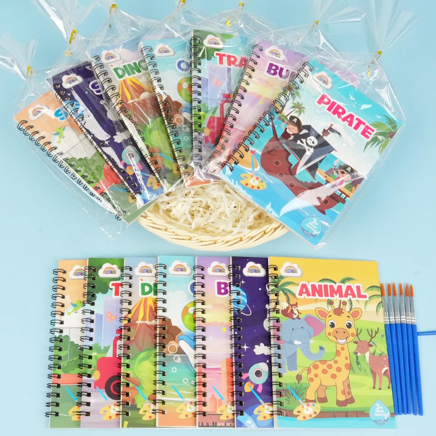 ZMLM 24 Water Coloring Books for Kids – Bulk Mini Coloring Books for Ages 4-8