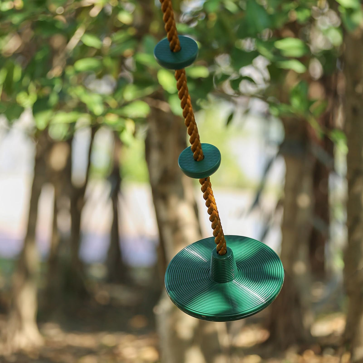 ZNCMRR Climbing Rope with Platforms & Disc Swing Seat — Kids Tree Swing Set