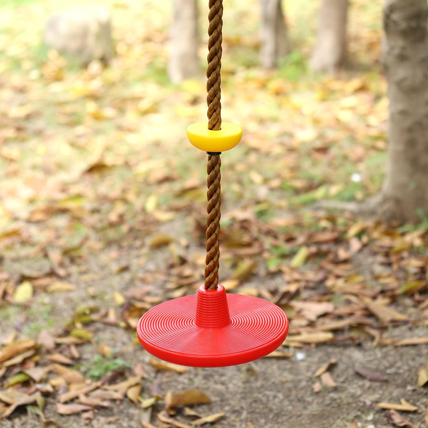 ZNCMRR Climbing Rope Tree Swing with Platforms & Disc Seat for Outdoor Kids Play
