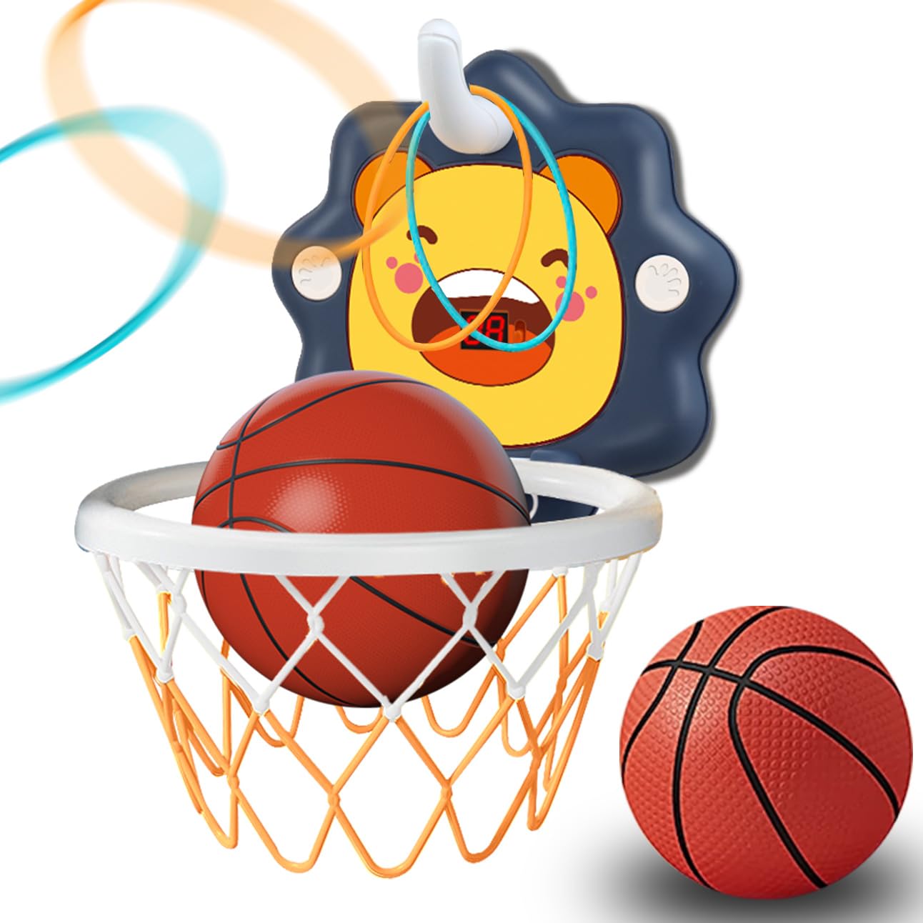 ZOENMG Toddler Indoor Mini Basketball Hoop – Adjustable Height, Portable Scoreboard