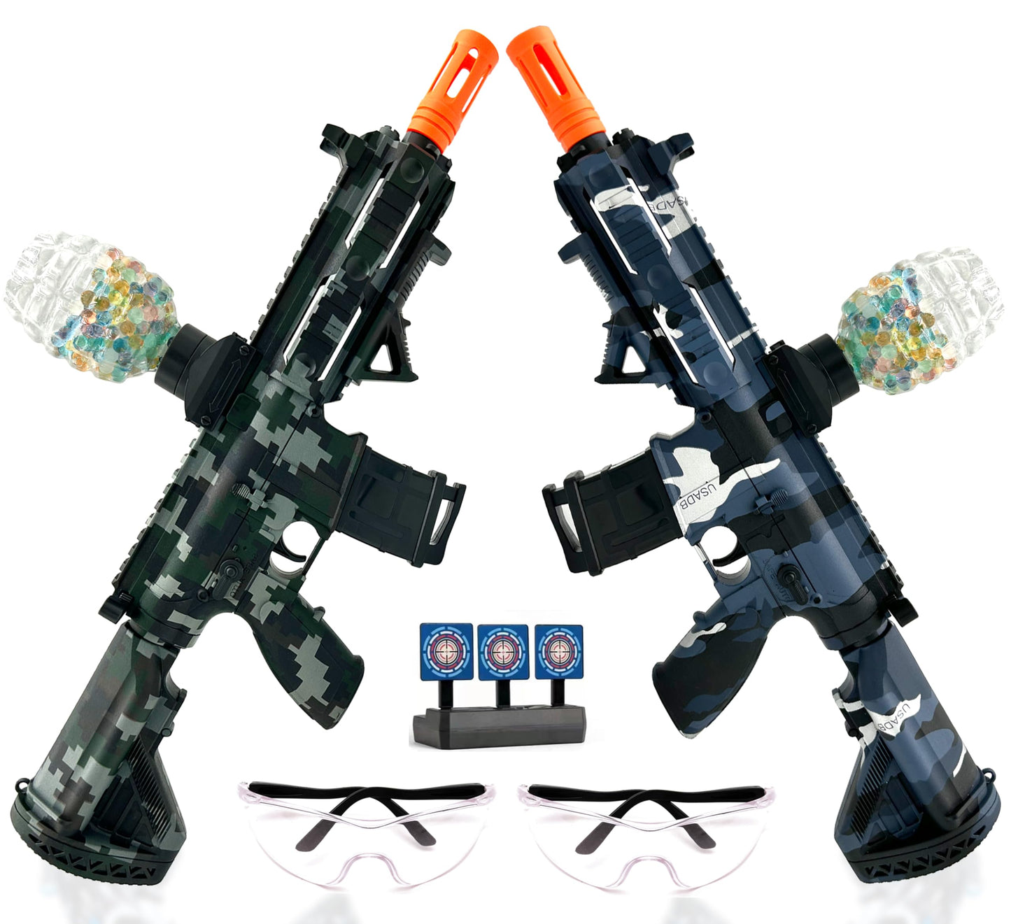 ZoffyFabrizio 2-Set Electric Gel Splat Blaster – Rechargeable Team Game Kit (Ages 14+)