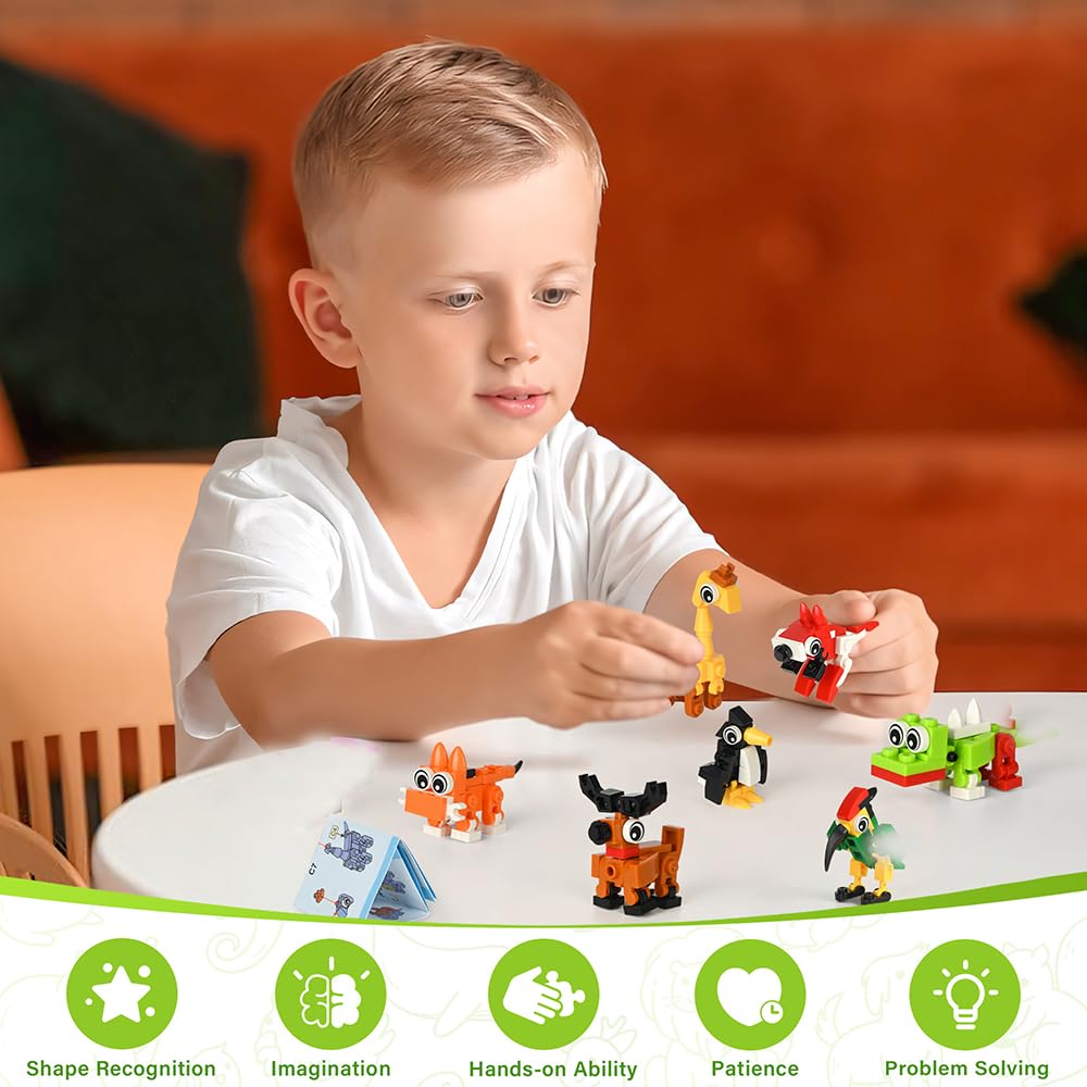 Zofunny 30 Packs Building Blocks – Mini Animal Sets for Party Favors, Classroom Prizes & Gift Bag Fillers