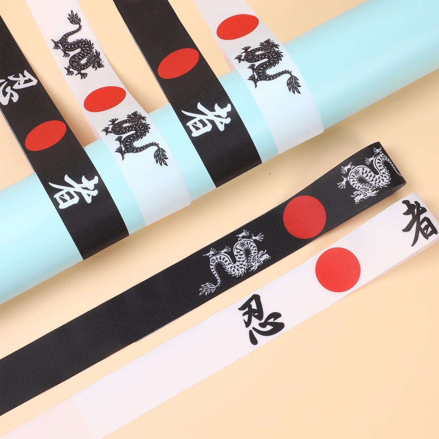 ZOIIWA 24Pcs Karate Headbands – Japanese Sushi Chef Bandana Headwear for Karate, Kitchen, and Party Favors