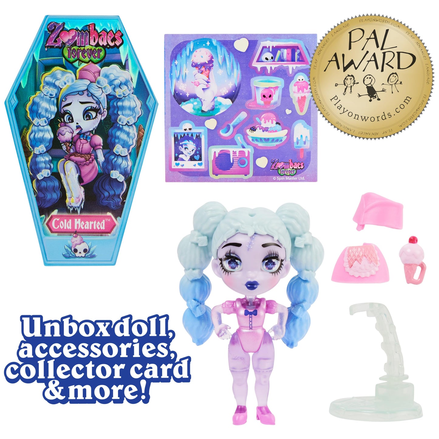 Zombaes Forever Surprise Collectible Zombies – 3.5-Inch Coffin Dolls with Accessories