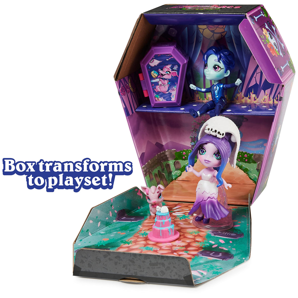 Zombaes Forever Zombadie to Love Deluxe Set – 2 Exclusive 3.5-inch Dolls, Pet & Accessory