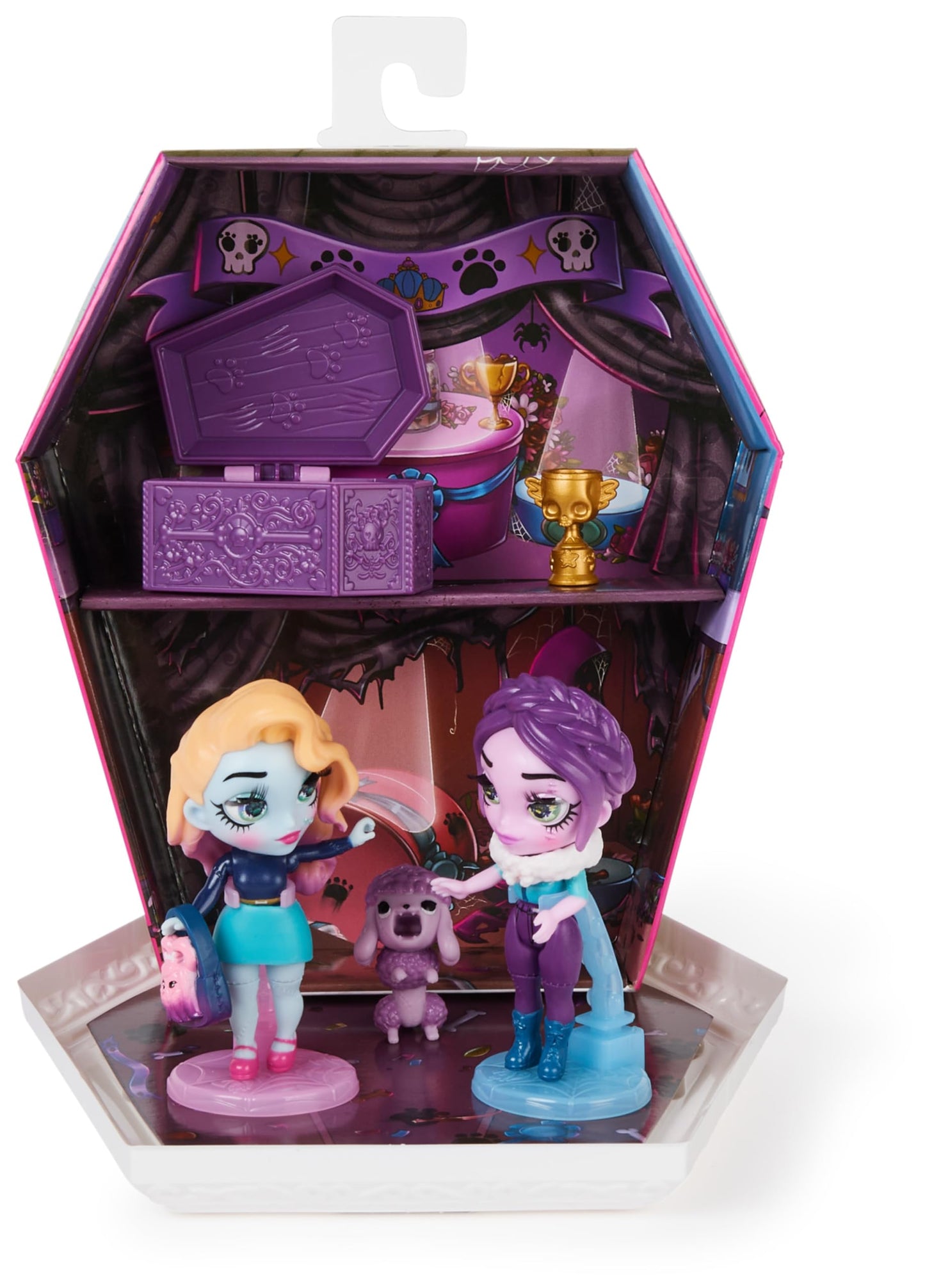 Zombaes Forever Wild Vibes Rest in Show Deluxe Set – 2 Exclusive 3.5-Inch Dolls & 2 Pets