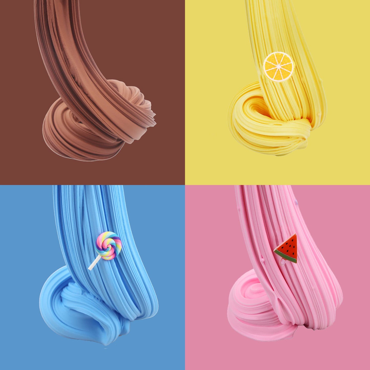 ZONEWAY 7-Pack Cake Butter Slime Kits – Soft, Non-Sticky Slime for Kids