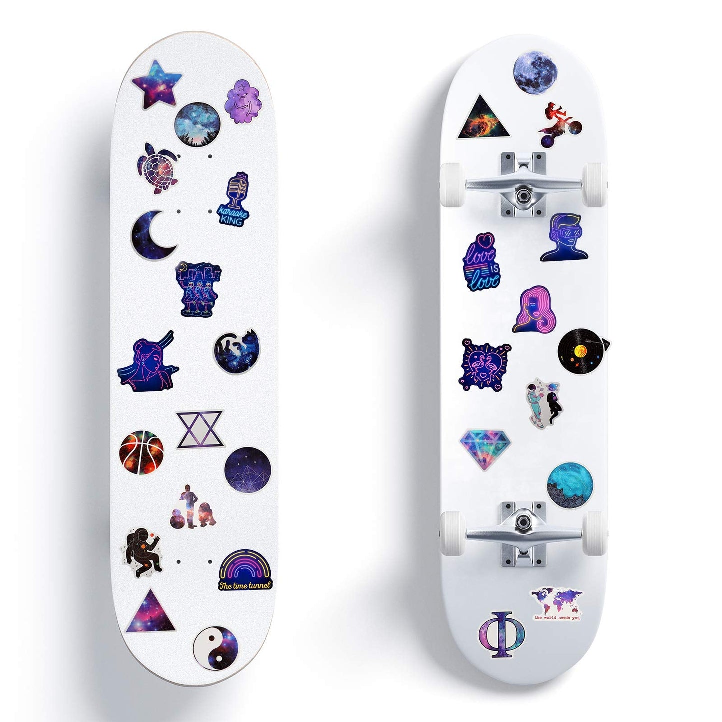 Zonon 200 Pieces Space Galaxy Stickers – Waterproof Vinyl Decals for Laptops, Water Bottles & More (Starry Sky)