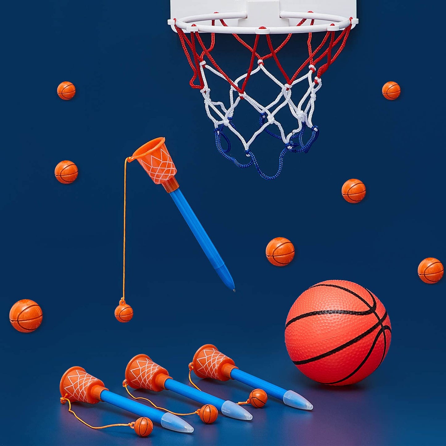 Zonon 32 Pieces Basketball Hoop Pens – 0.7mm Novelty Pens for Sports Parties