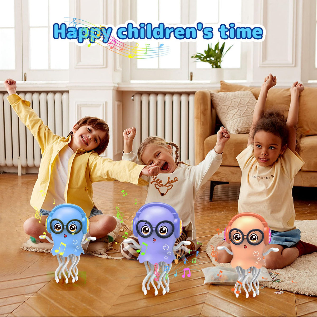 Zonopy Jellydancer Toy – Dancing Crawling Toy with Lights & Music for Ages 3-12