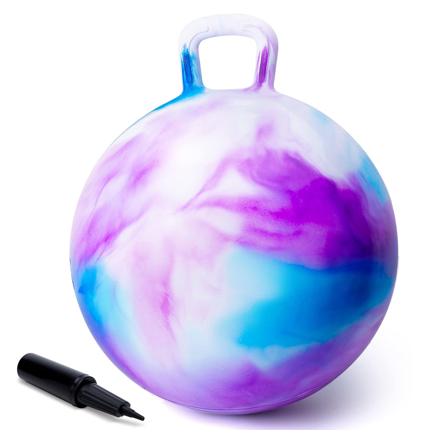 ZOOJOY Hopper Ball - 18in Cloud Pattern with Handle for Kids Aged 3-8