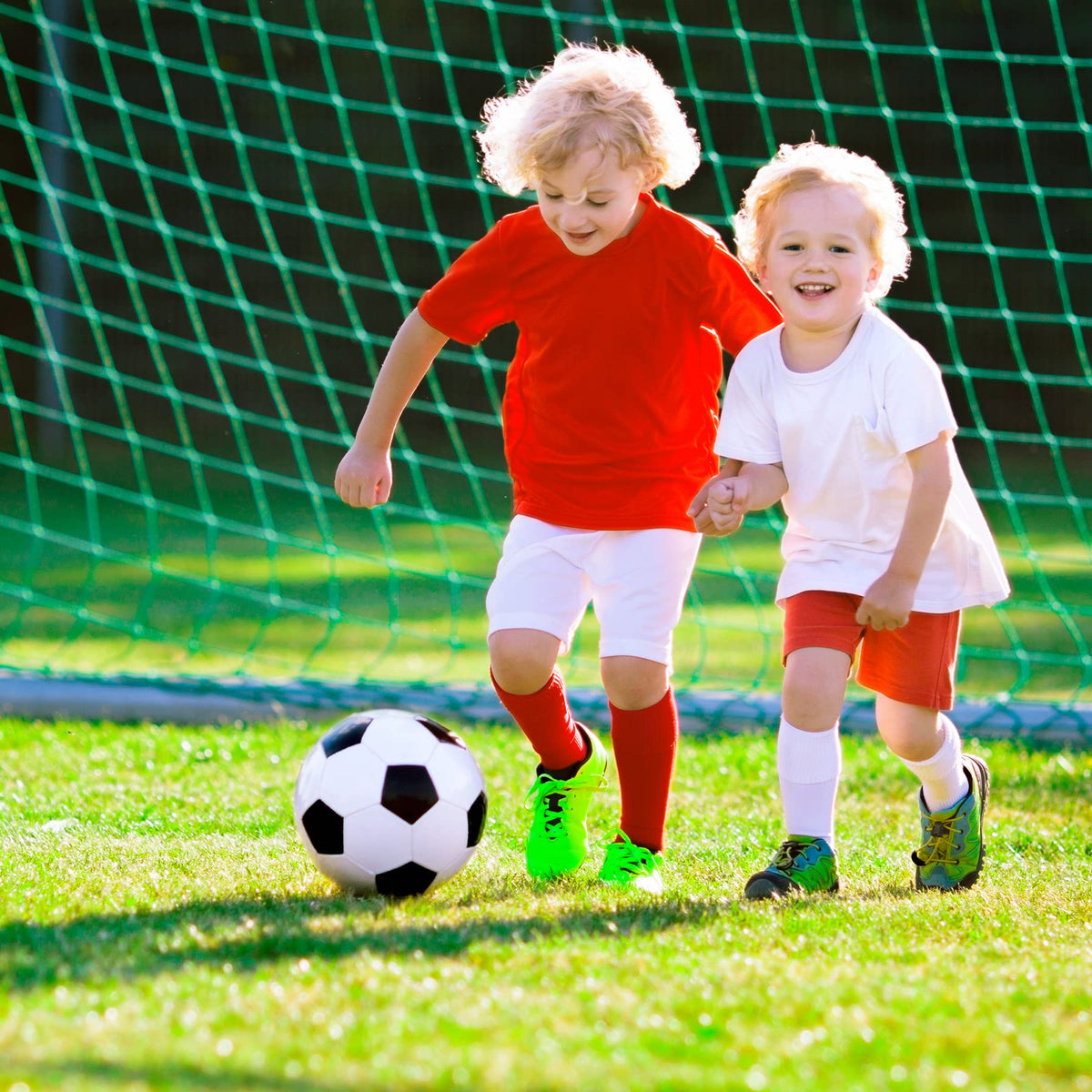 ZOOJOY Size 3 Kids Soccer Ball – Pump Included, Outdoor Play Toy (Ages 2–8)