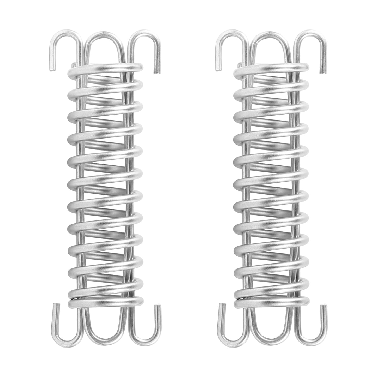 Zookpr 2 Pcs Stainless Steel Absorbing Spring – Heavy-Duty Porch Swing & Tent Rope Buckle, 600 lbs