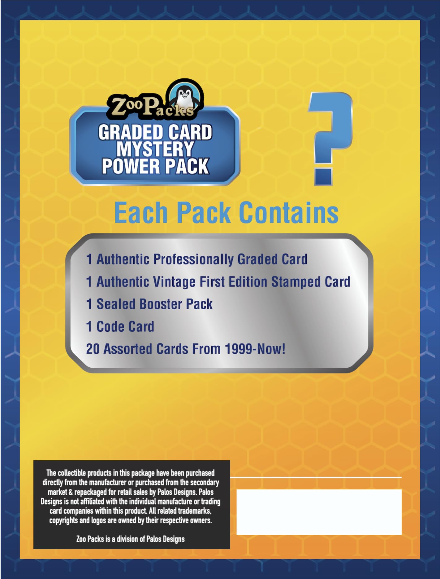Zoo Packs Graded Card Mystery Power Pack – 1 PSA/CGC Card + Booster Pack + 25 Cards