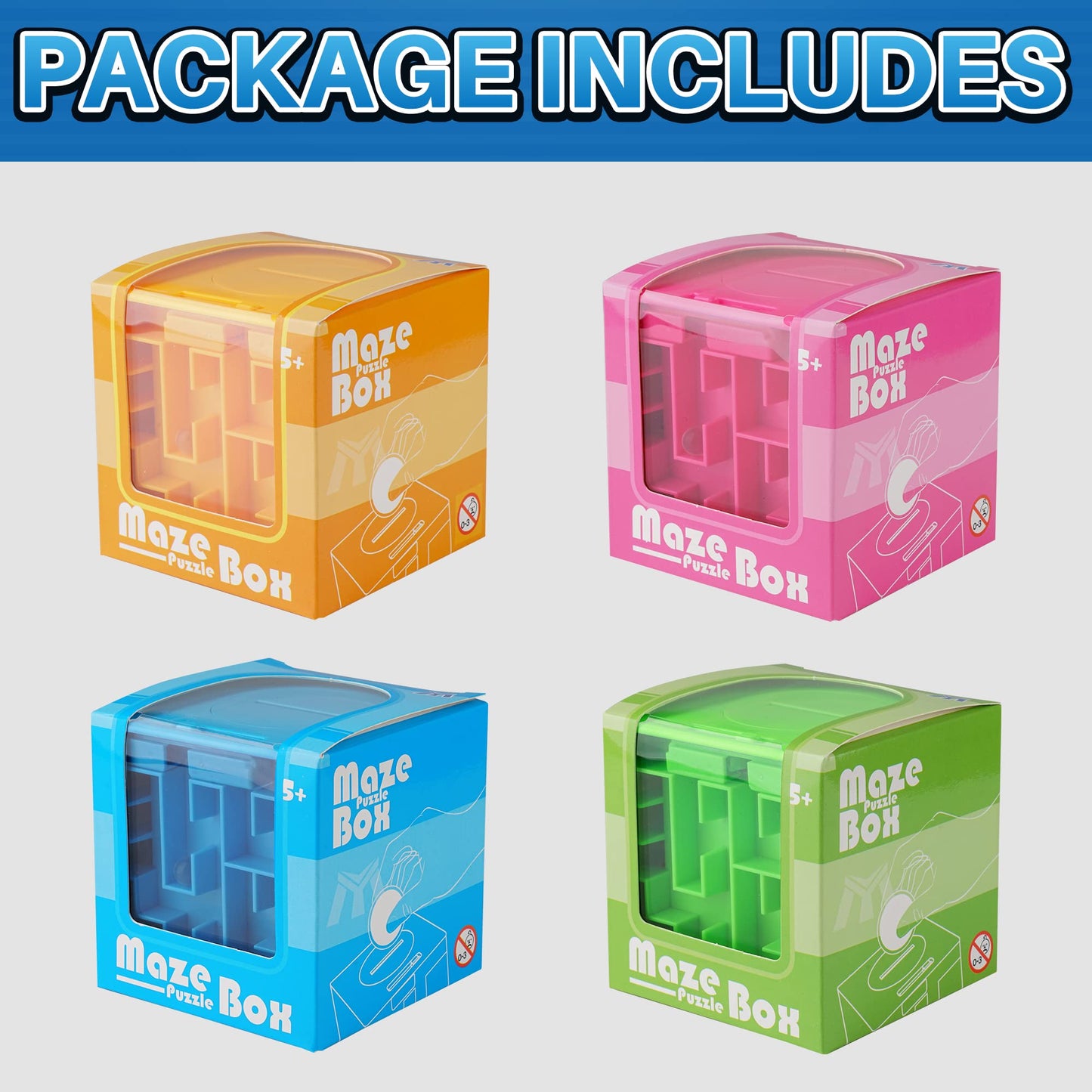4 Pack Money Maze Puzzle Gift Boxes | ZPISF - Money Holder & Brain Teasers