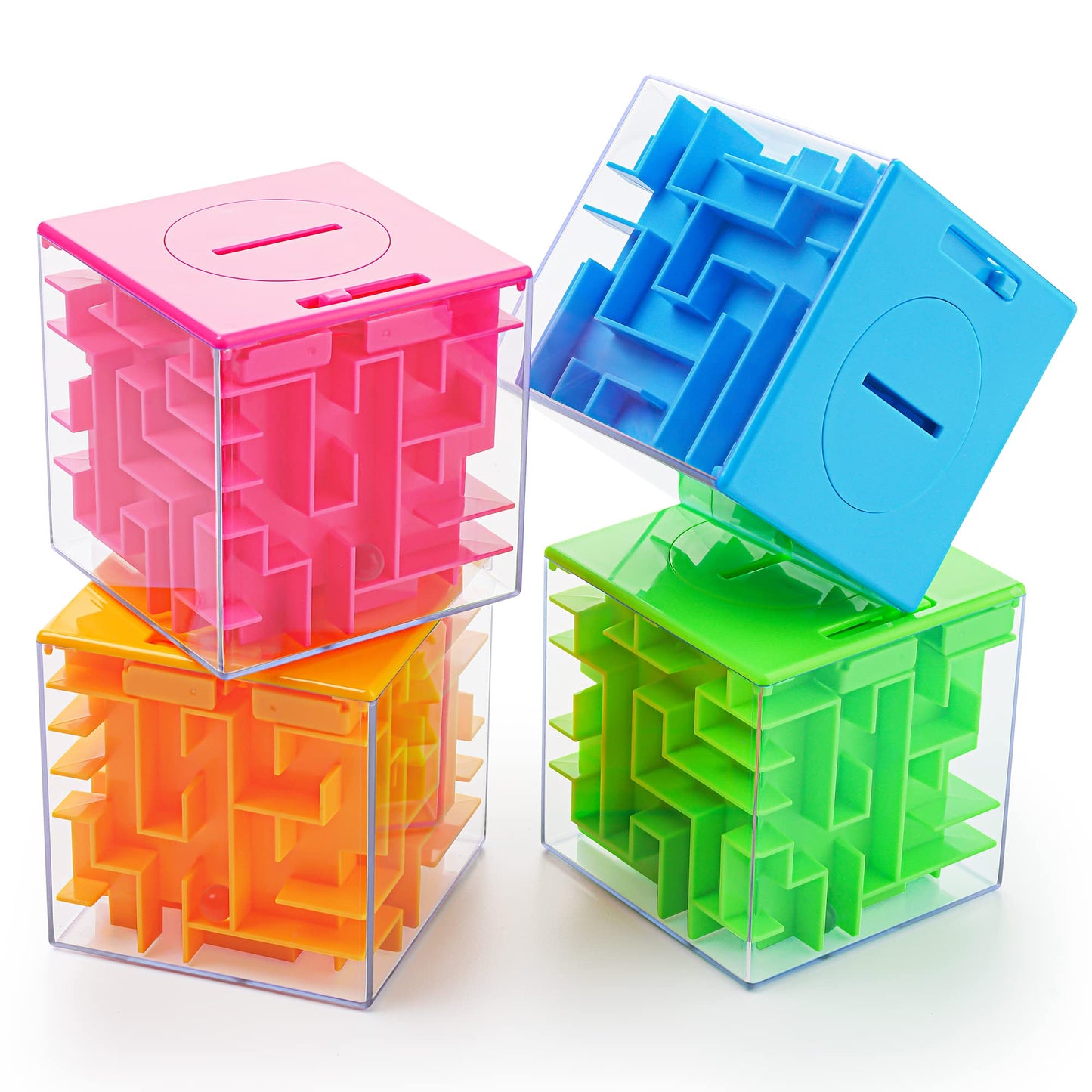 4 Pack Money Maze Puzzle Gift Boxes | ZPISF - Money Holder & Brain Teasers