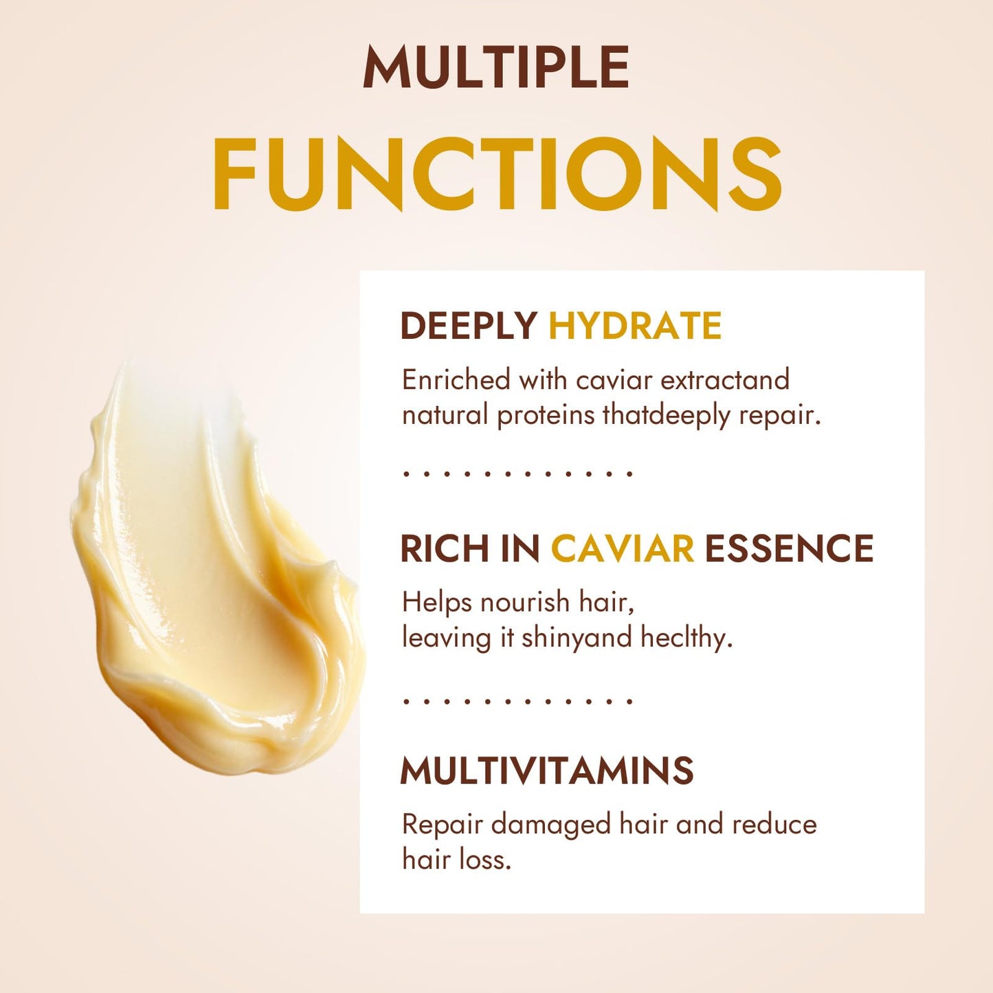 ZPX Orvian Caviar Hair Mask – Deep Repair & Moisture for Dry, Coarse, Damaged Hair