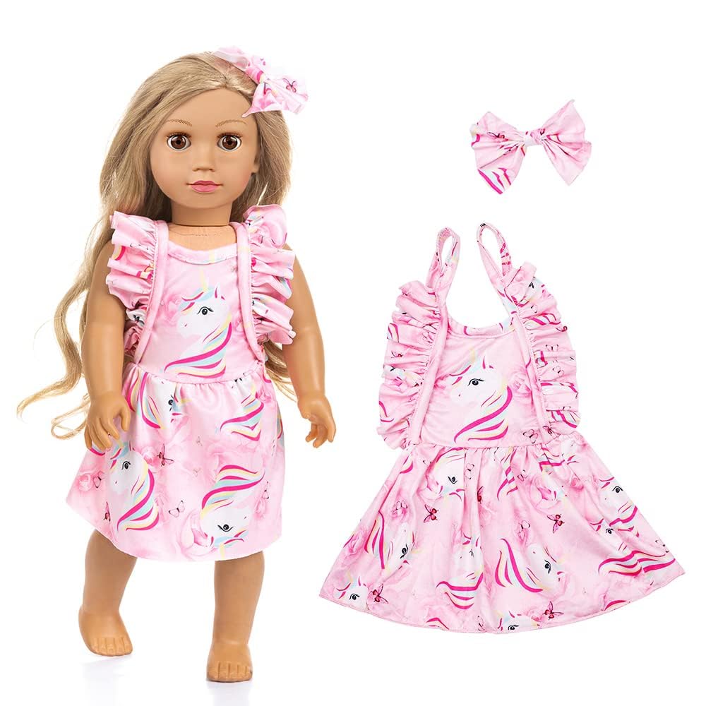 ZQDOLL American 18-Inch Doll Clothes – 7 Outfit Set for 18-Inch Dolls