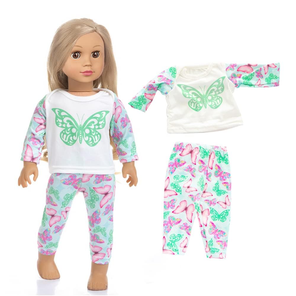 ZQDOLL American 18-Inch Doll Clothes – 7 Outfit Set for 18-Inch Dolls