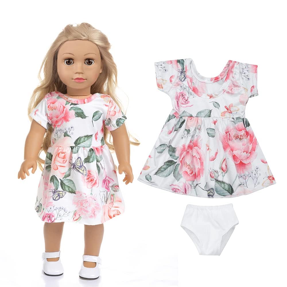 ZQDOLL American 18-Inch Doll Clothes – 7 Outfit Set for 18-Inch Dolls