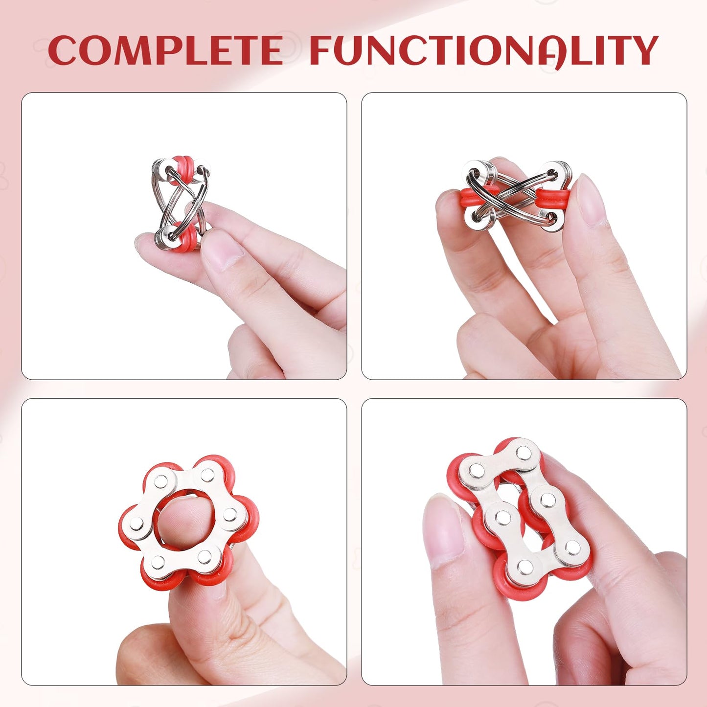 ZQFTZQ Marble Mesh Fidget Toys Set – 8 Pcs Sensory Anti-Stress Kit