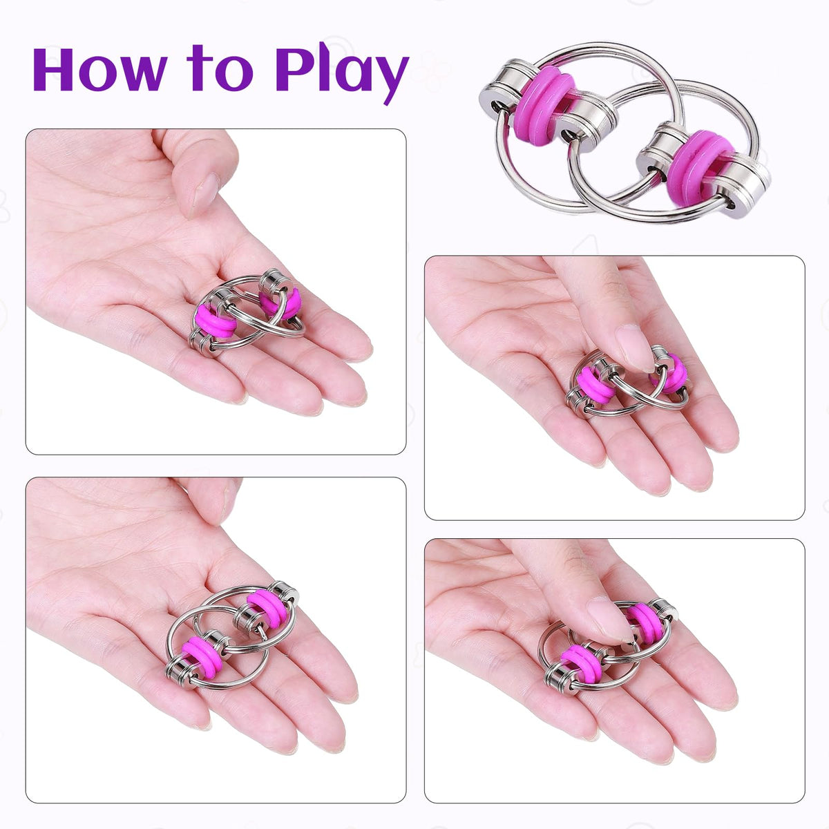 ZQFTZQ 8Pcs Sensory Fidget Toys — Stress Relief, Focus & Sensory Play Kit