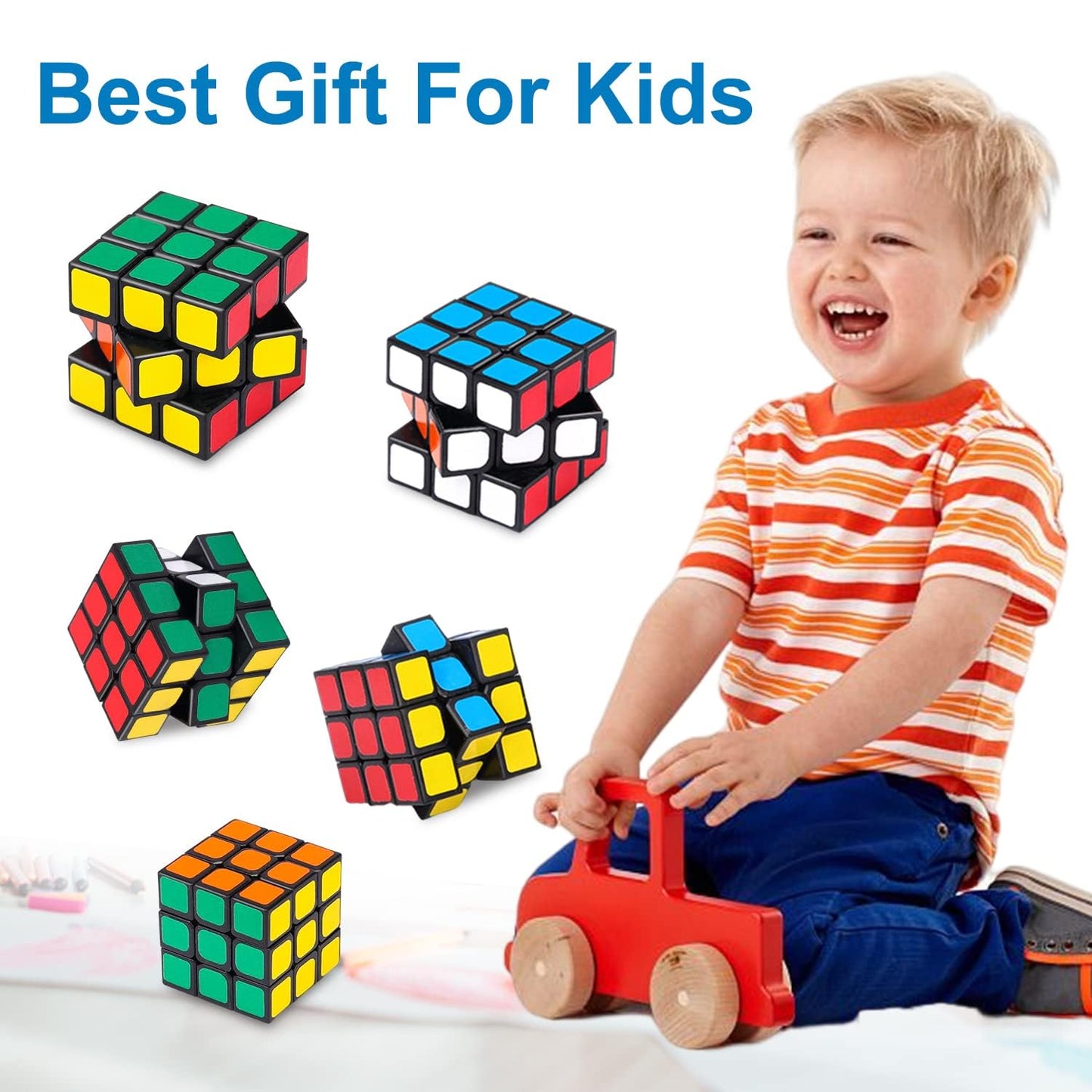 ZREVSB Mini Speed Cube – 1.18in 3x3 Party Favors, Classroom Rewards (12 Pack)