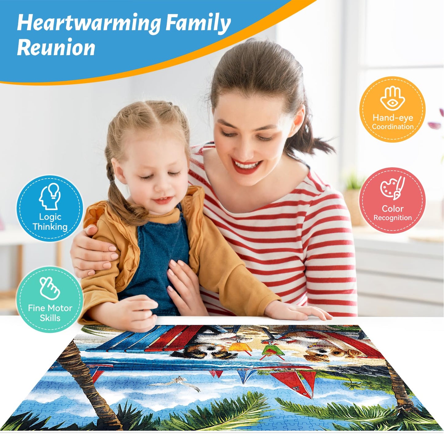 ZSYCZAO 300-Piece Dog Puzzle – Large 20.5 x 15 in, Eco-Friendly Cardboard