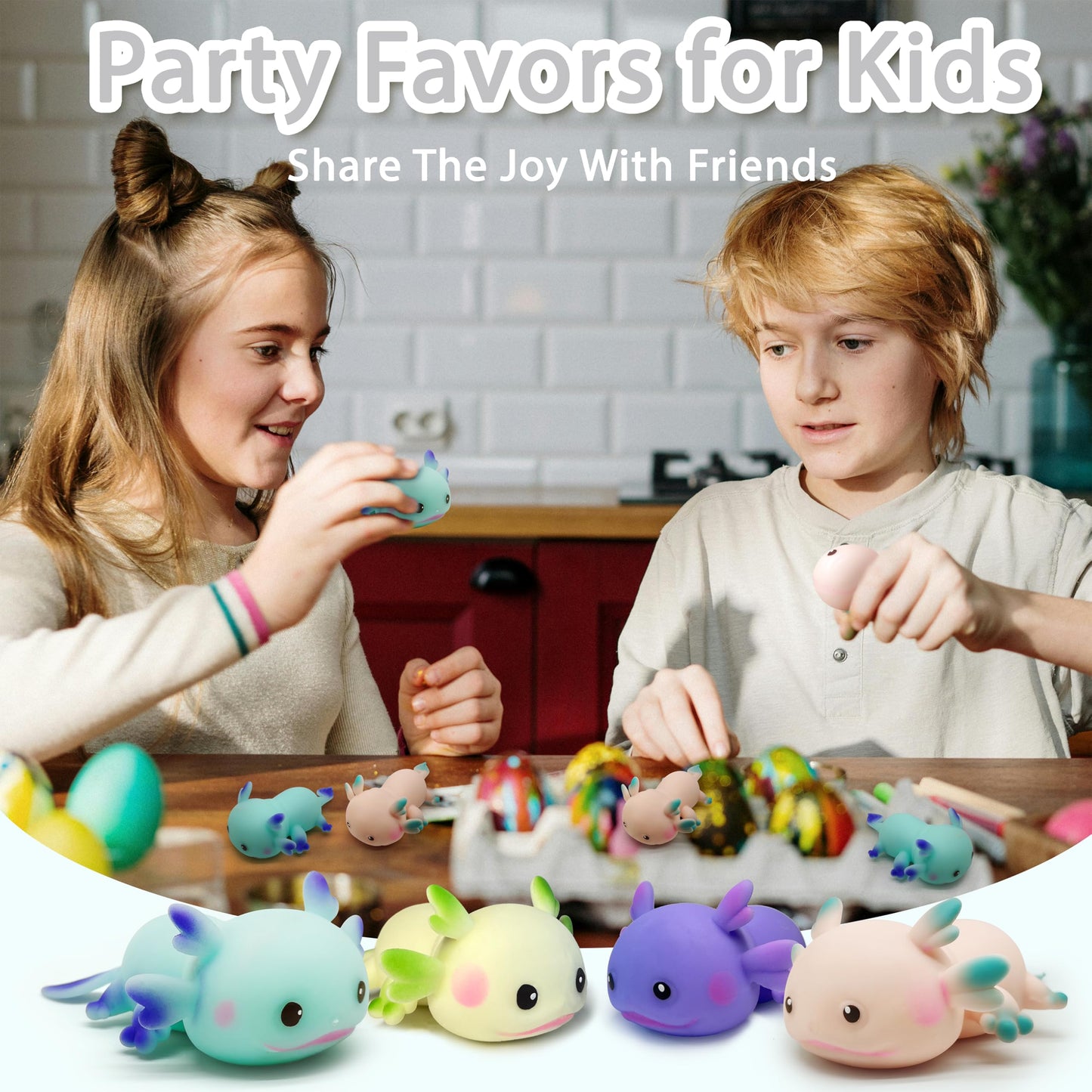 ZTATU Axolotl Squishy Fidget Toy – Portable Stress Ball for Kids & Adults