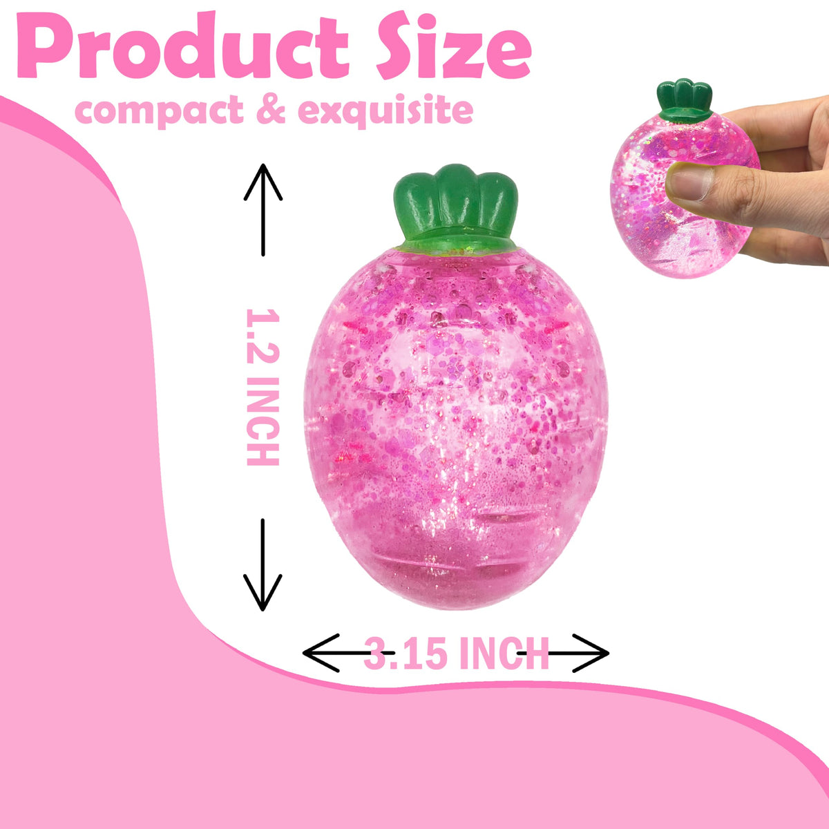 ZTATU Baby Carrot Squishy Toy – Sensory Fidget Ball for Kids & Adults
