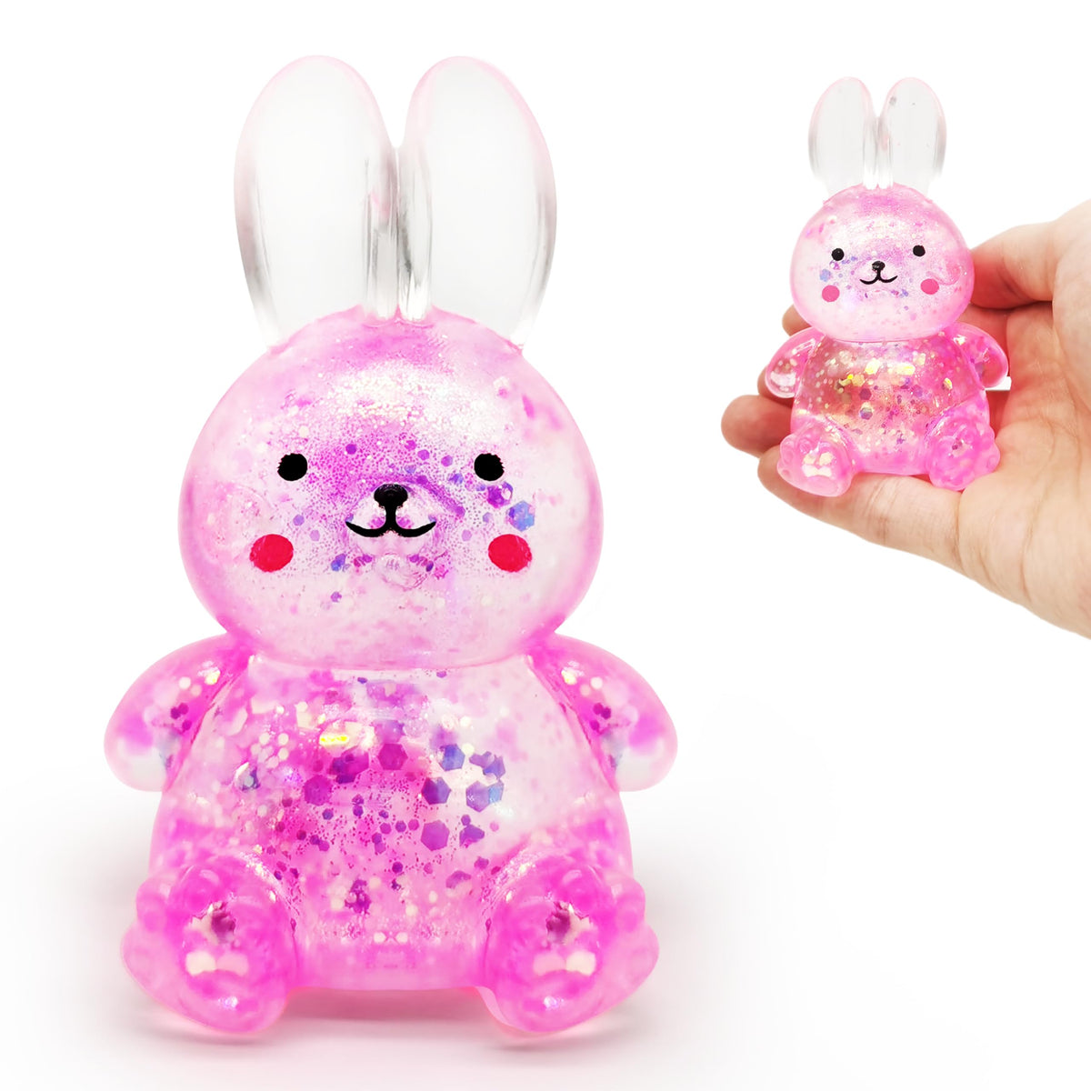ZTATU Bunny Stress Ball – Pink Fidget Toy & Sensory Squishy for Adults & Kids