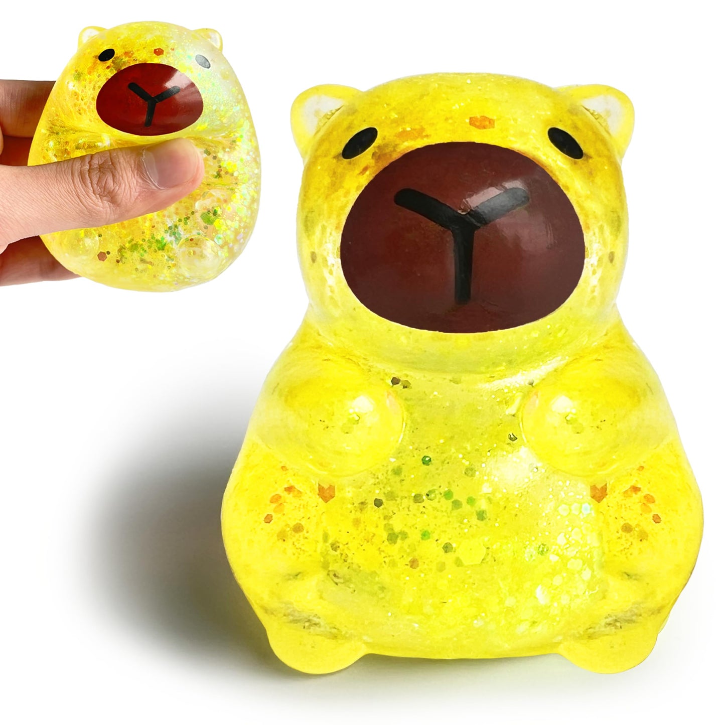 ZTATU Capybara Stress Balls for Adults – Sensory Fidget Toy (Yellow)